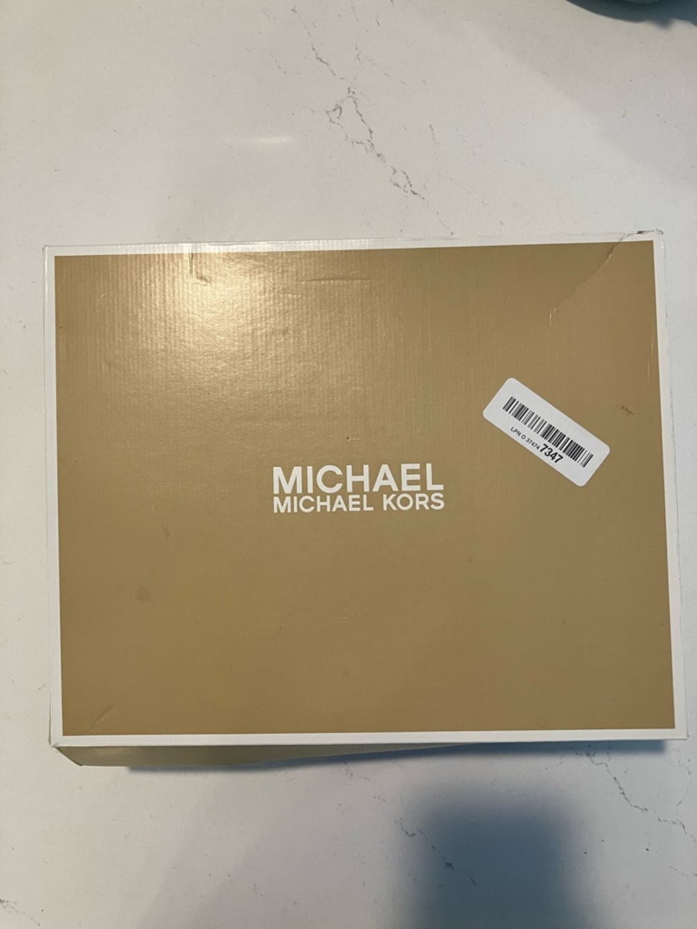Michael Kors Tan and White Women's Shoe Box